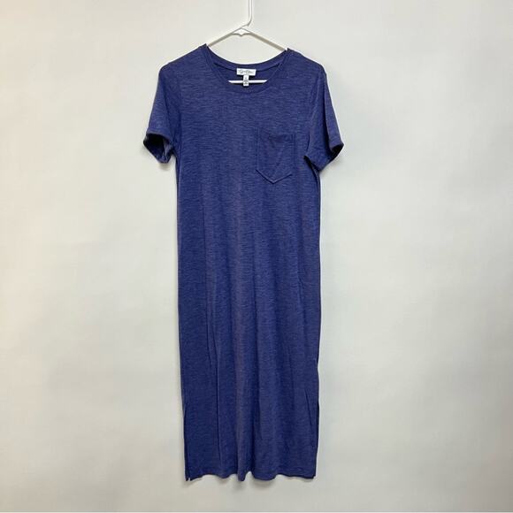 Jessica Simpson Long T-Shirt Dress Midi Short Sleeve Tee Soft Comfy Lounge Small - Picture 2 of 8